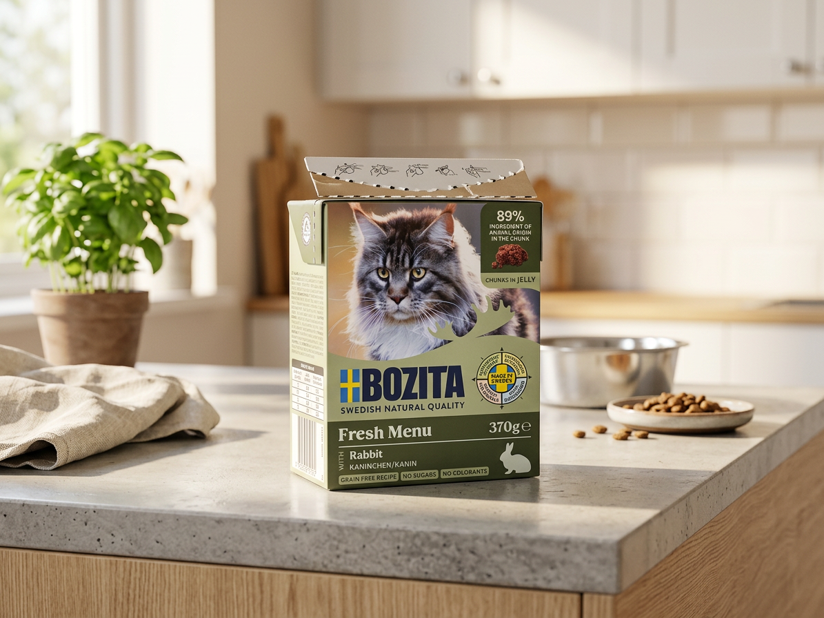 Bozita Cat kousky v želé s králičím, tetrapak 370 g