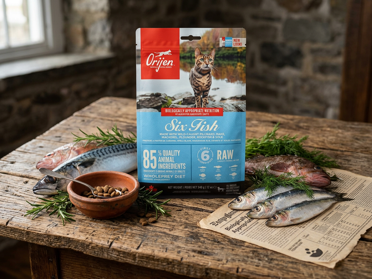 ORIJEN SIX FISH CAT 340 g – kompletní rybí krmivo pro kočky
