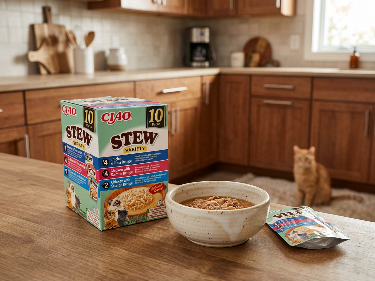 Churu Cat BOX Stew Chic.Tuna&Chic.Salm&Chic.Scal10x40g