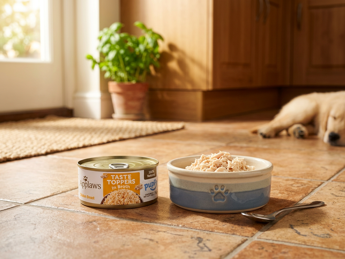 Applaws konzerva Dog Puppy Kuřecí prsa ve vývaru 156g