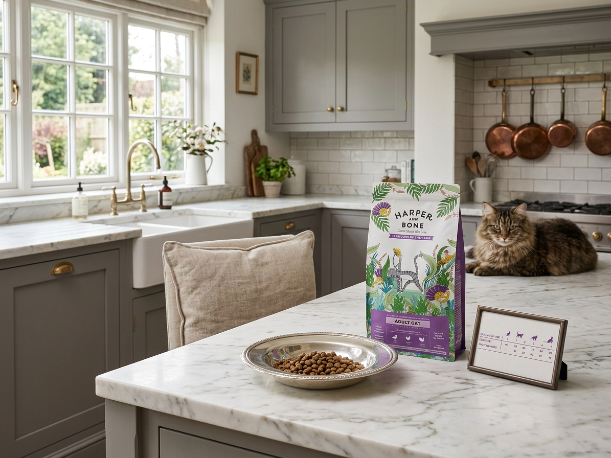 Harper and Bone Cat Adult příchutě farmy – vzorek 70 g