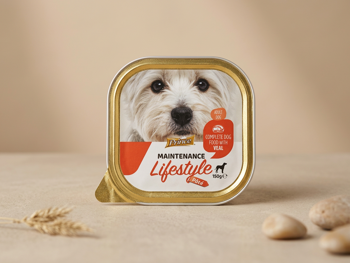 Paštika pro psy PRINCE PATE DOG TELECÍ, 150 g