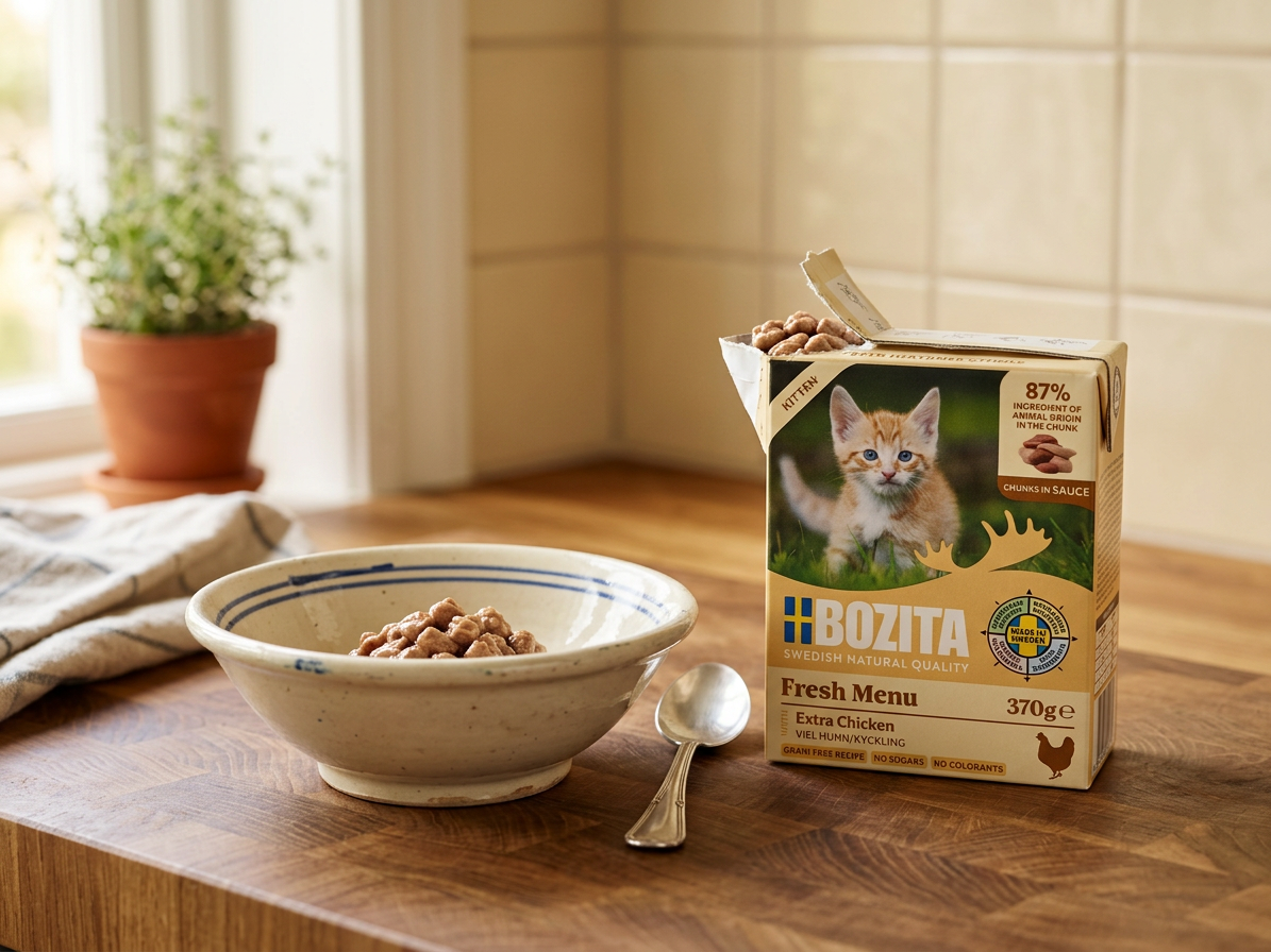 Bozita Cat Kitten kousky v omáčce s kuřecím, tetrapak 370 g