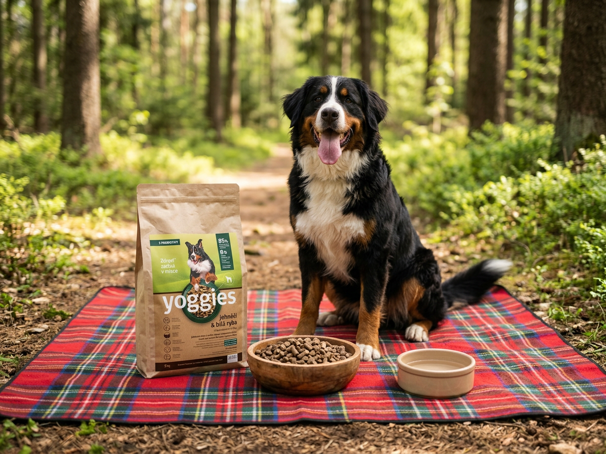 Yoggies granule pro psy jehněčí a bílá ryba lisované za studena 5 kg