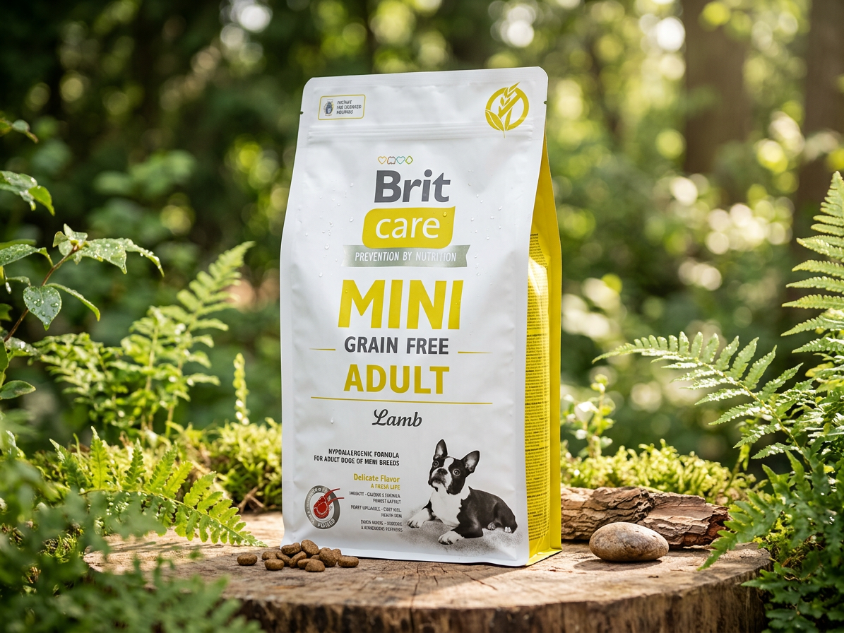 Brit Care Mini Grain Free Adult Lamb – bezobilné granule s jehněčím 2 kg