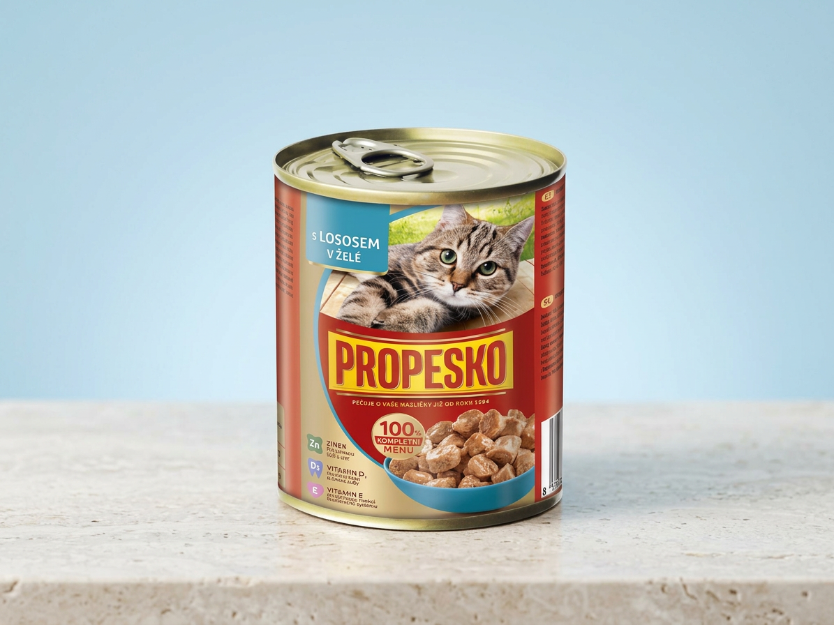 PROPESKO Cat losos v želé, kousky 830 g