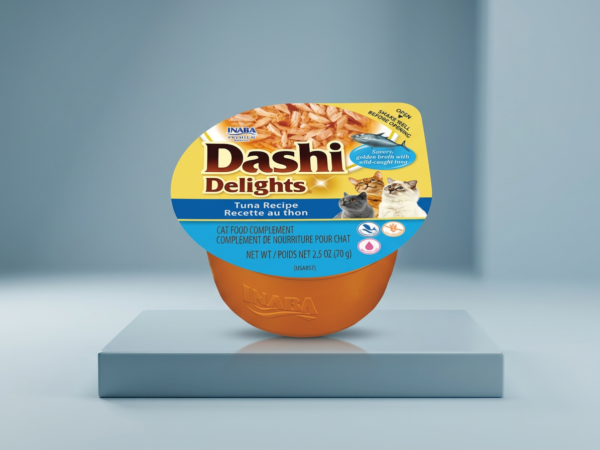 Doplňkové krmivo pro kočky Inaba Dashi Delights tuňák, 70 g