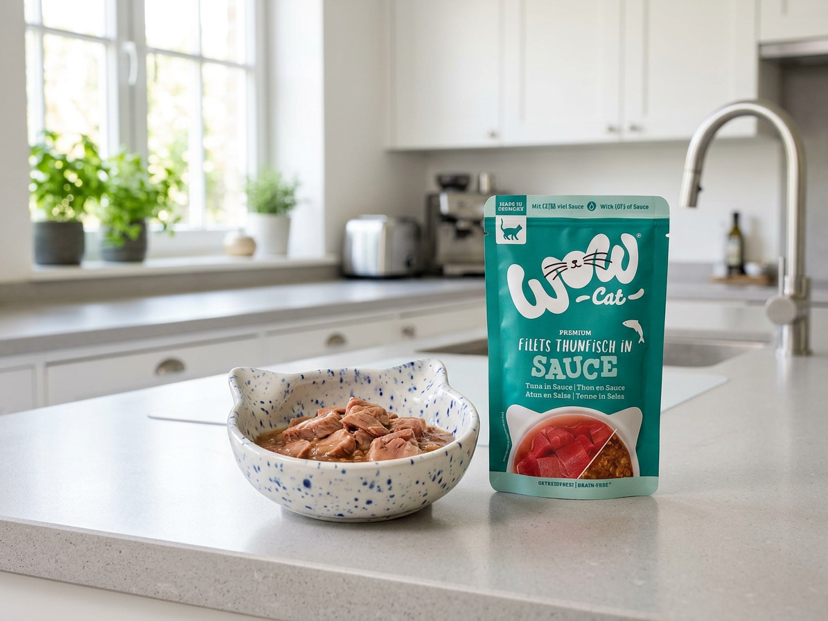 WOW Cat kapsička Sauce Tuňák Adult 85g