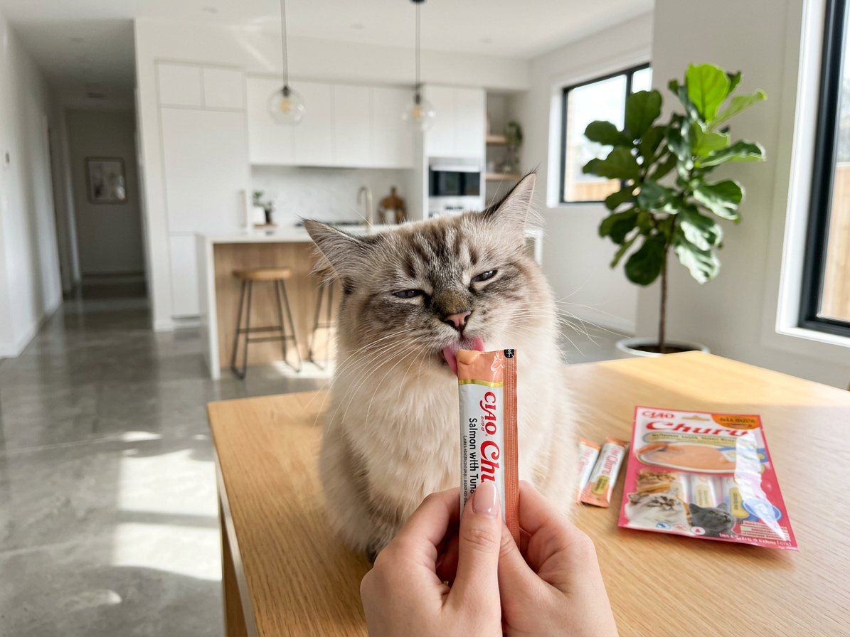 Churu Cat Salmon with Tuna Recipe 4x14g
