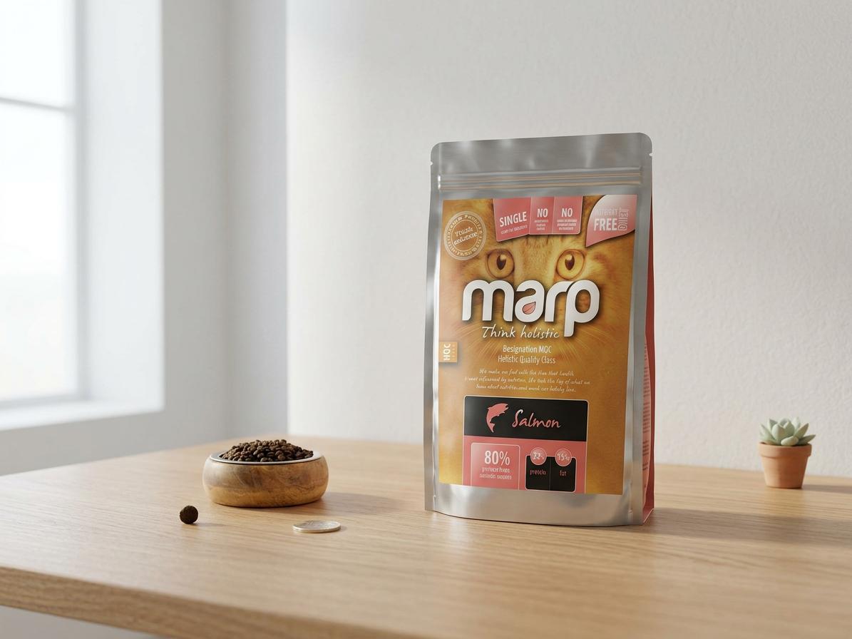 Marp Holistic Salmon CAT – lososové granule bez obilovin 0,5 kg