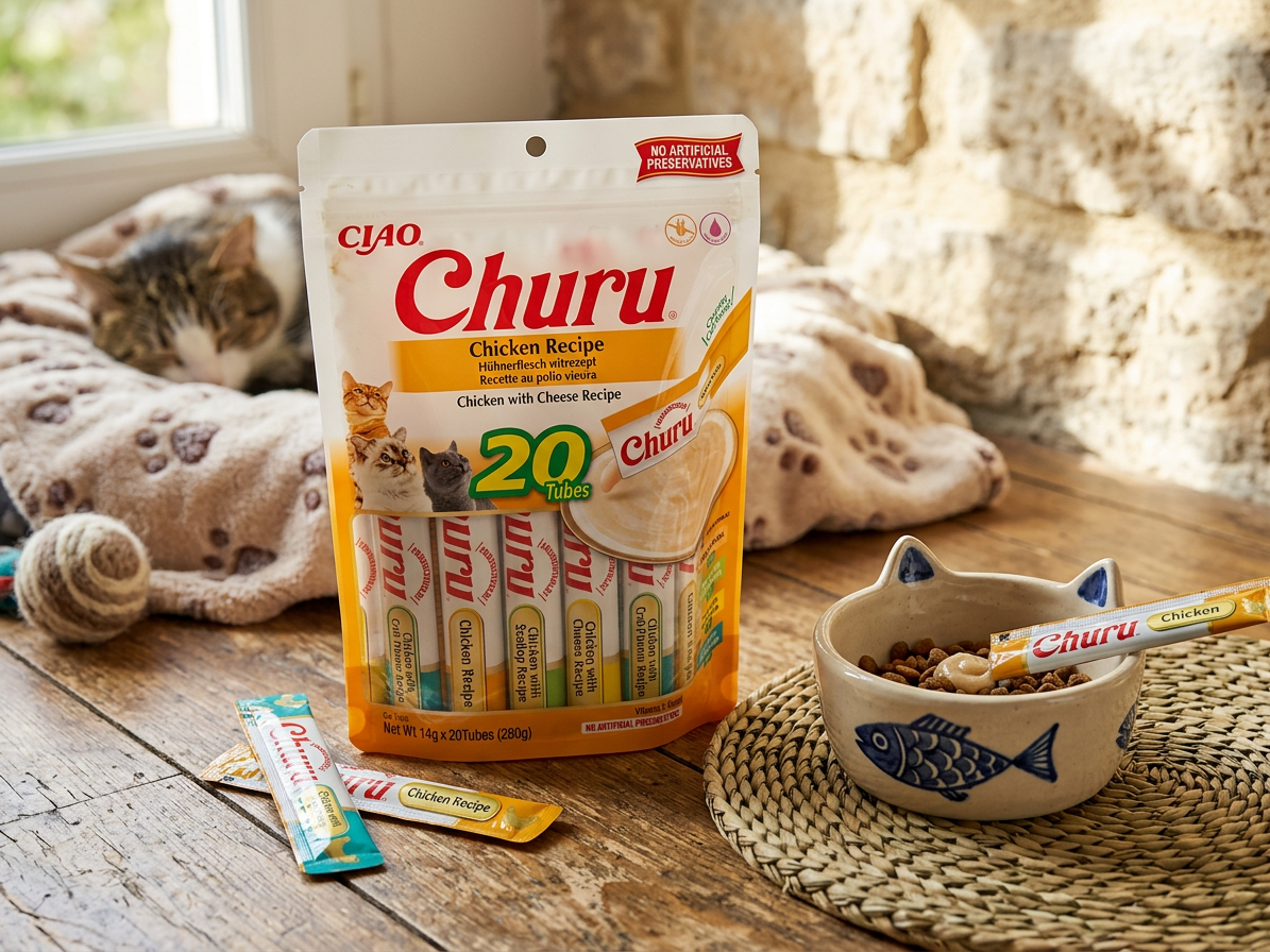 Churu cat masové pyré mix - kuře 280g