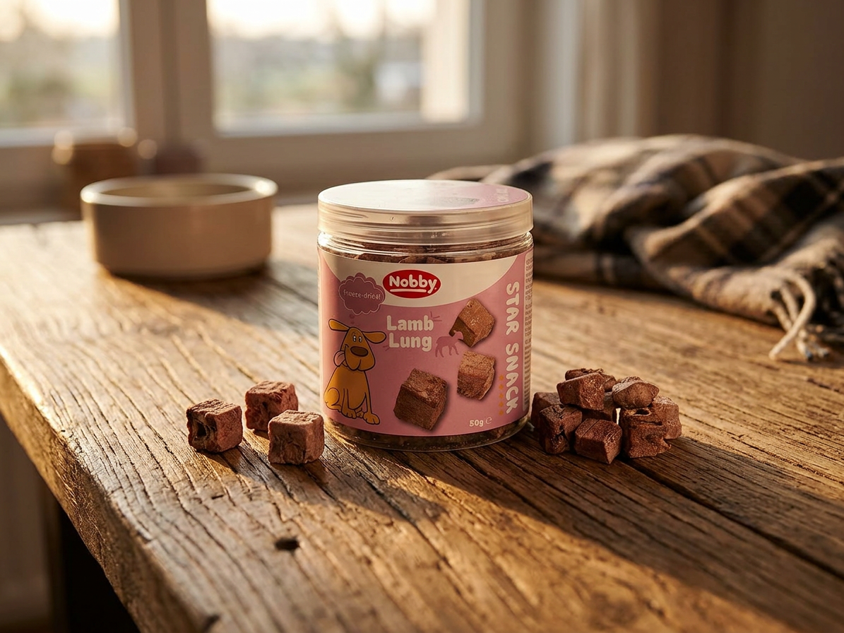 Pamlsek pro psy Nobby StarSnack FD jehněčí plíce, cca 50 g