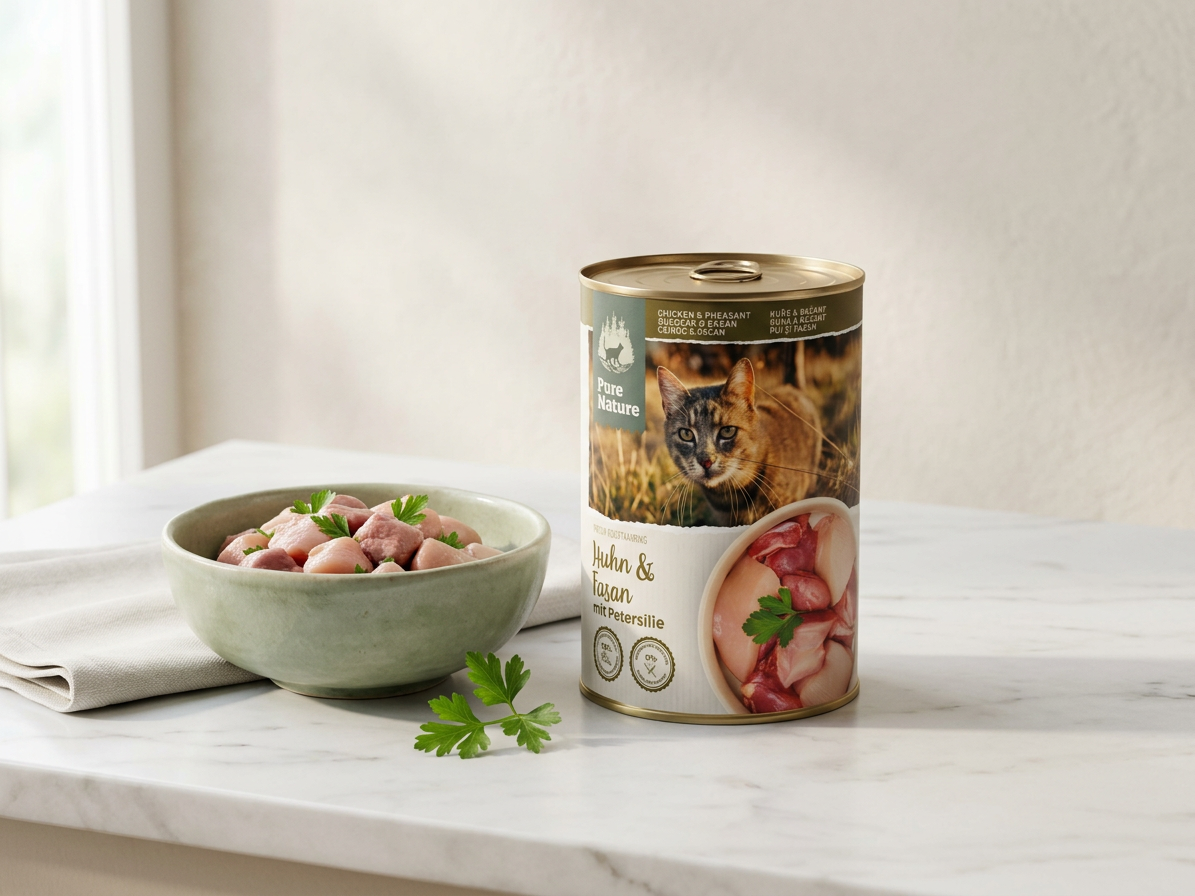 Pure Nature Cat Adult konzerva Kuře a Bažant s petrželkou 400g