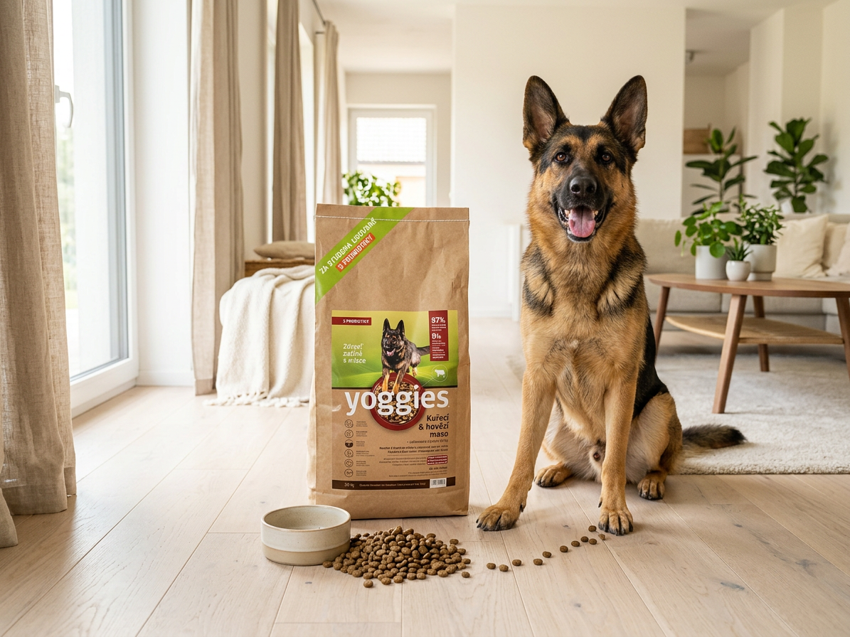Yoggies granule pro psy kuřecí a hovězí maso, lisované za studena 20 kg