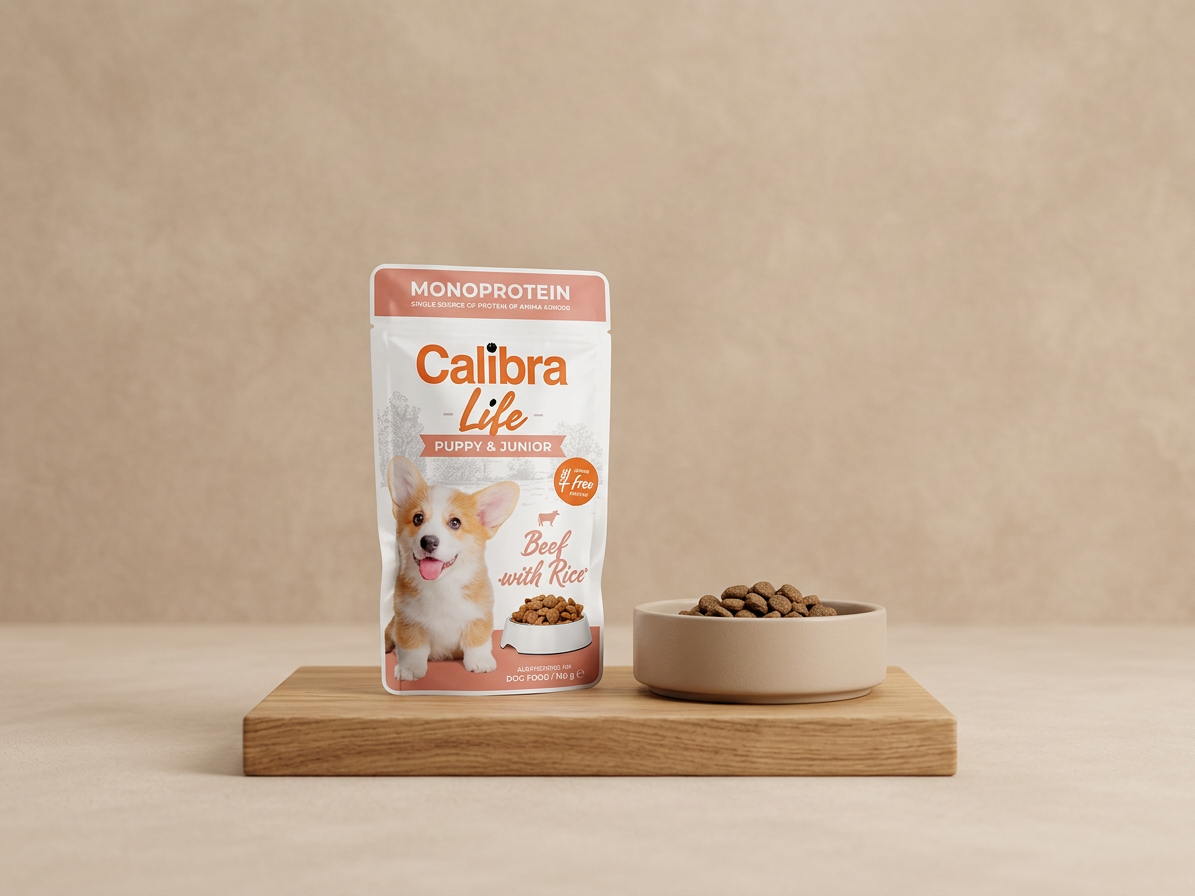 Calibra Dog Life kapsa Puppy&Junior Beef 150g