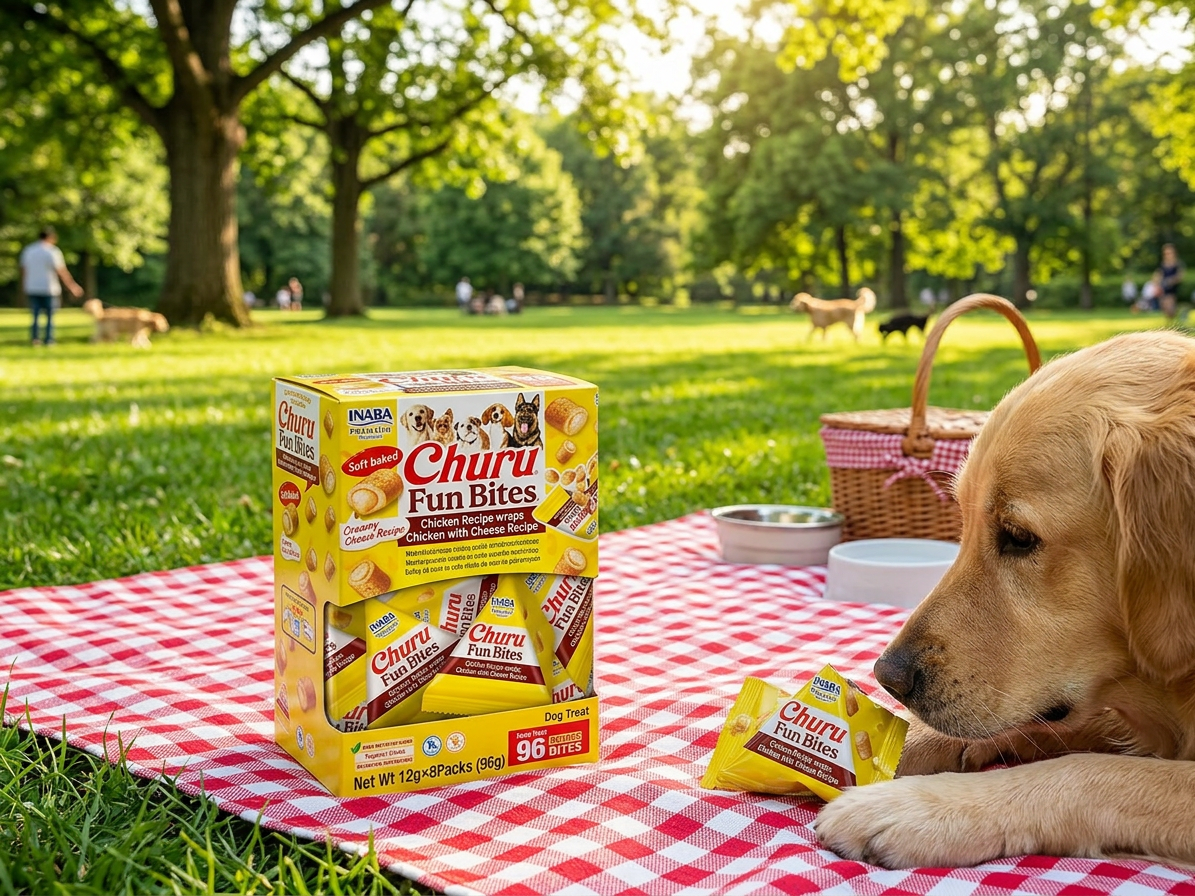 Churu Dog BOX Fun Bites Chicken wraps Chick&Chees8x12g