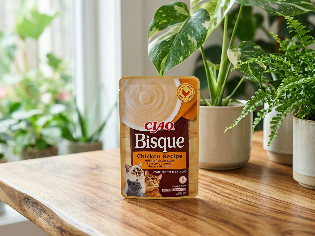 Churu Cat Bisque kuře – krémové doplňkové krmivo 40 g