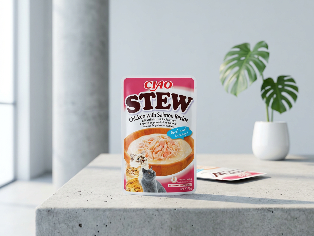 Kapsička Churu Cat Stew - kuře, losos 40g