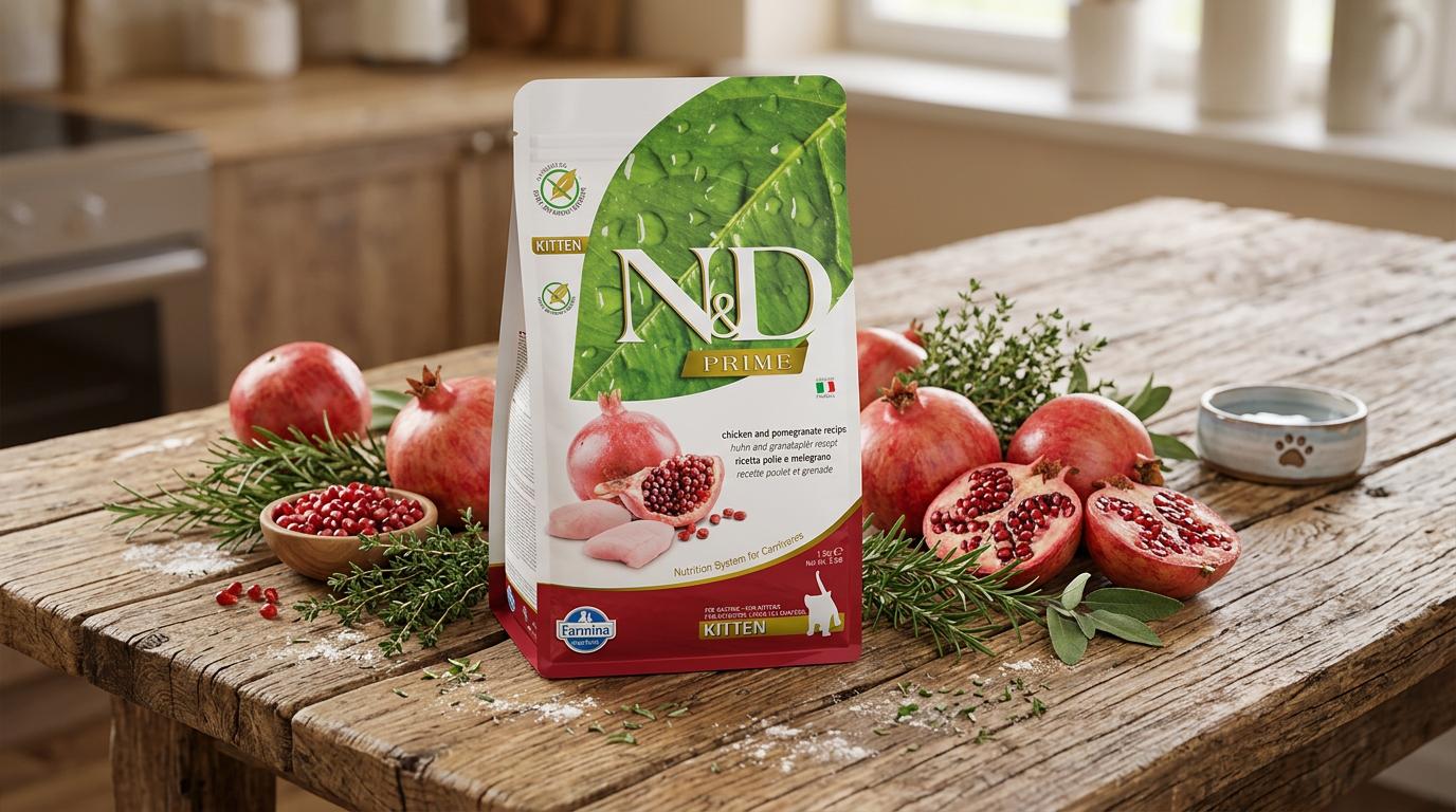 N&D Kitten Prime Chicken & Pomegranate – granule pro koťata 1,5 kg