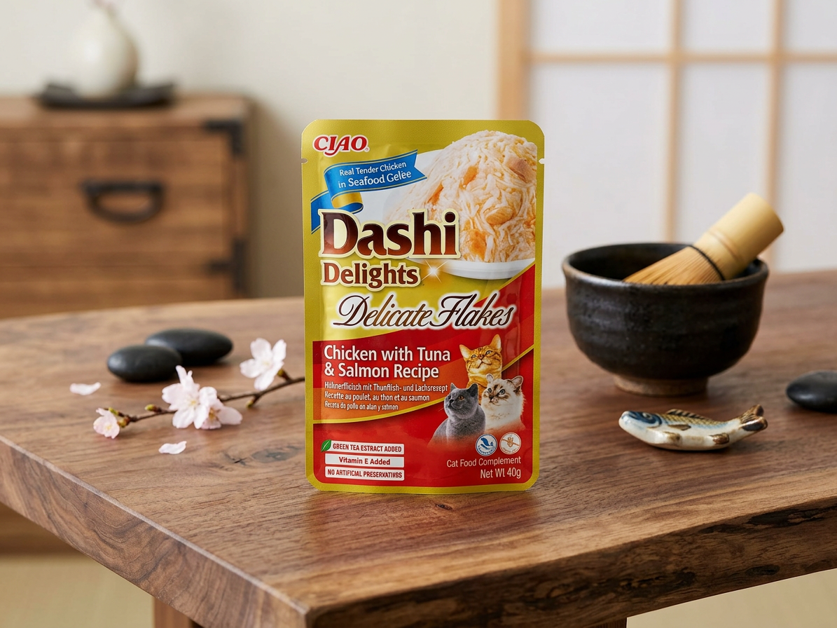 Churu Cat Dashi Delights Deli Flakes Chick&Tun&Salm40g