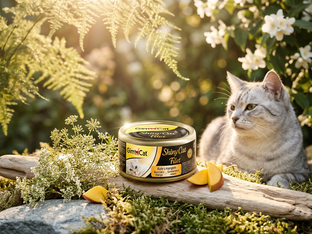 Konzerva ShinyCat filet kuře s mangem 70g
