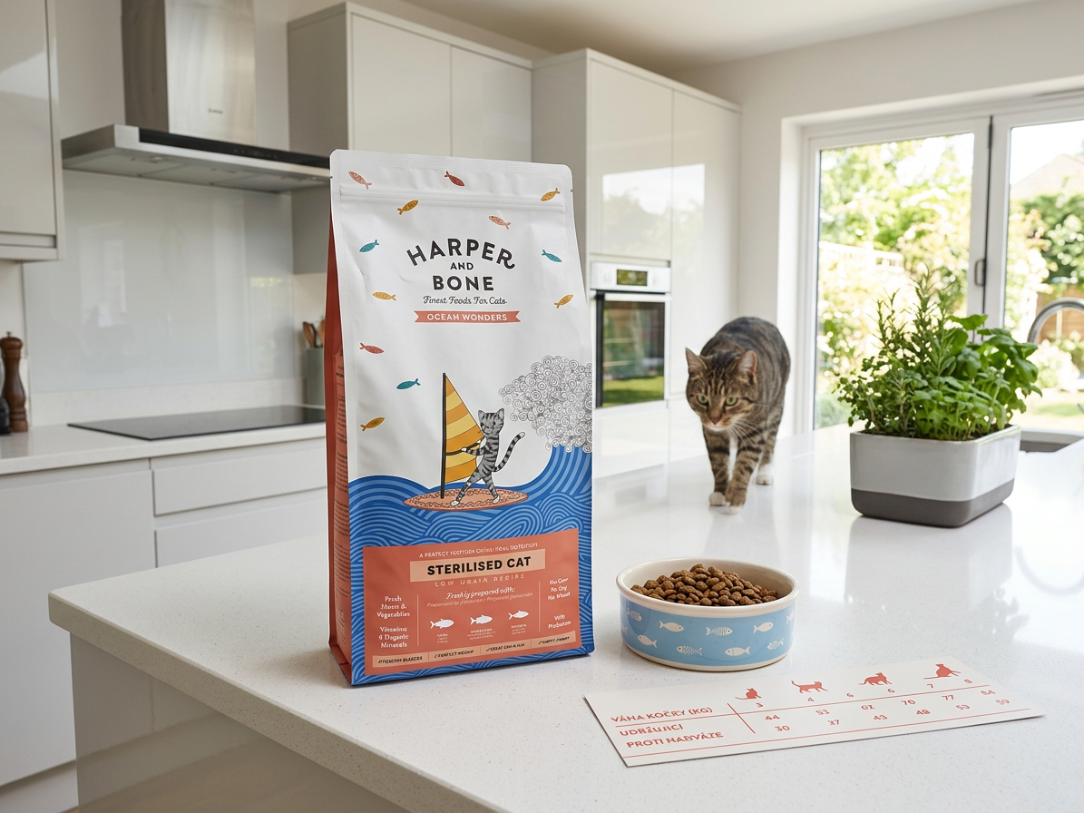 Harper and Bone Cat Sterilised divy oceánu – vzorek 70 g