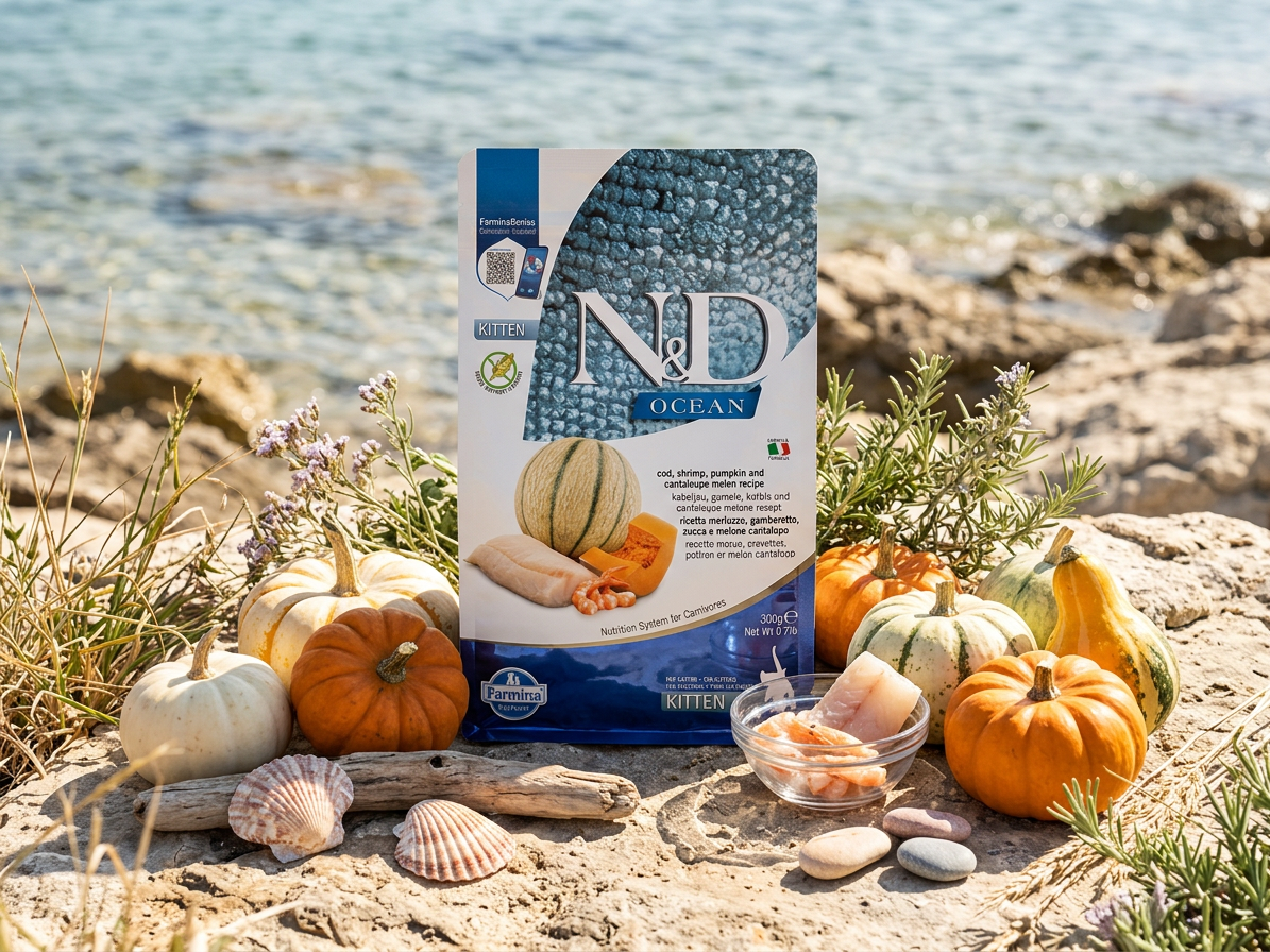 N&D Kitten Ocean pro koťata s treskou a krevetami 0,3 kg