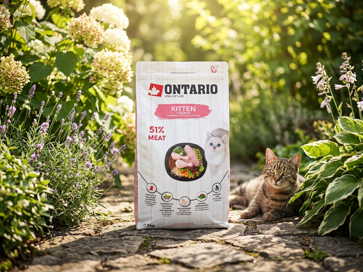 Ontario Kitten Chicken 2 kg – superprémiové krmivo pro koťata