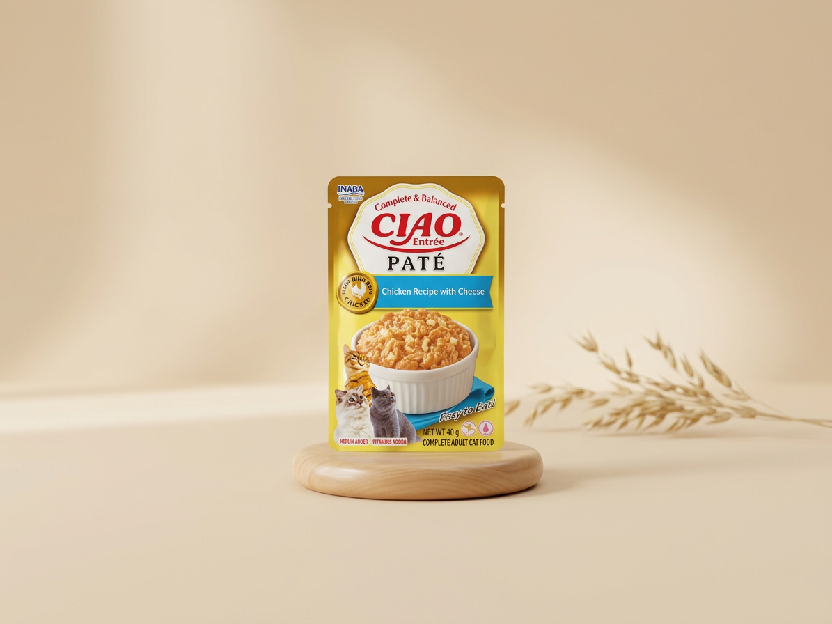 Kapsička pro kočky Churu Cat Entrée Paté Chicken Recipe with Cheese, 40 g