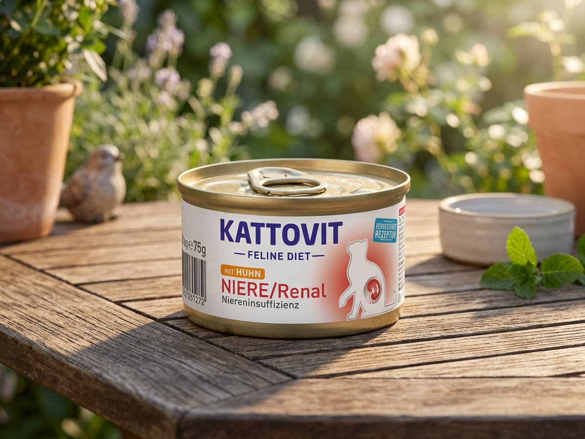 Konzerva pro kočky Kattovit Niere/Renal kuře, 85 g