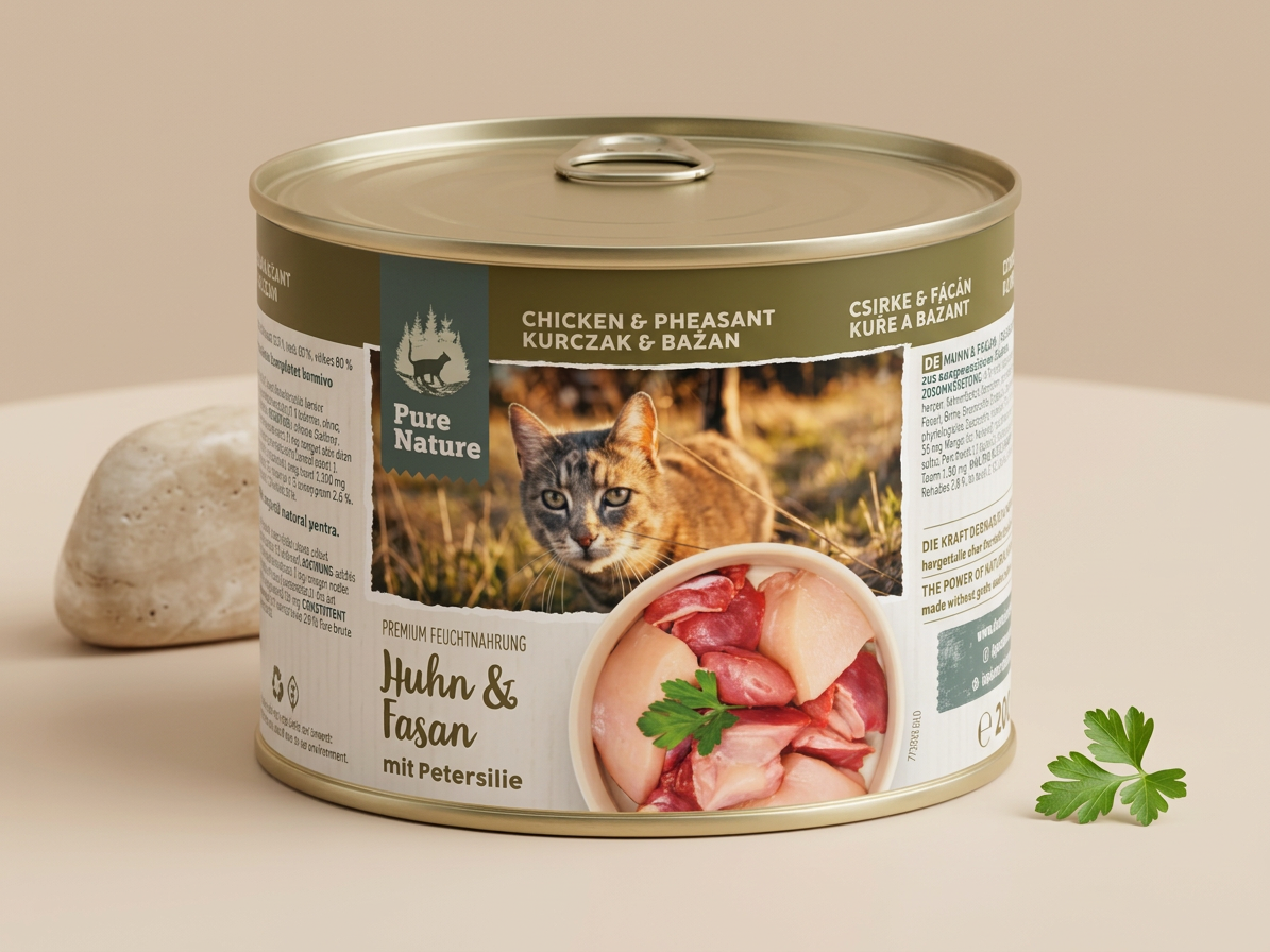 Pure Nature Cat Adult konzerva Kuře a Bažant s petrželkou 200g