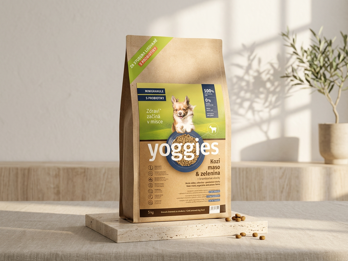 Yoggies MINIGRANULE hypoalergenní s kozím masem 5 kg