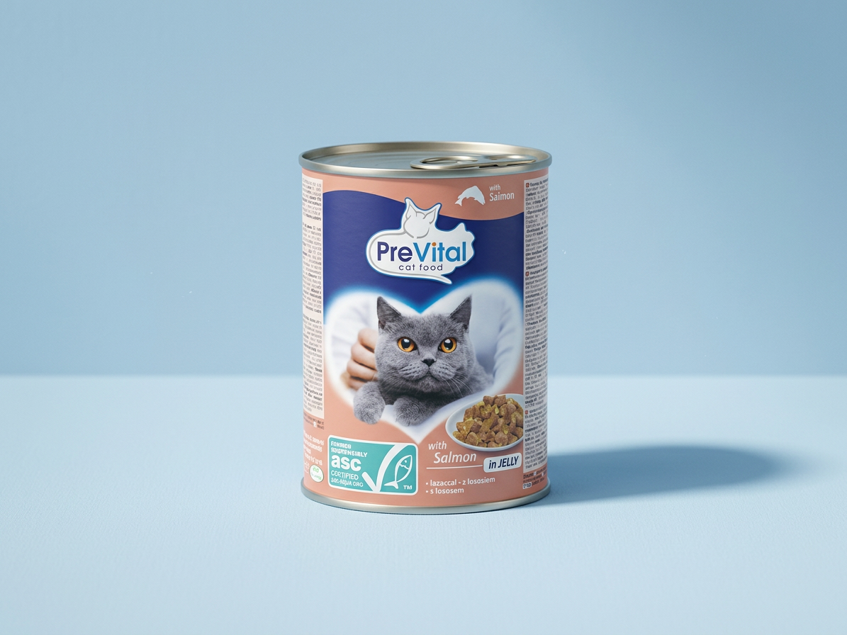 PreVital kočka s lososem v želé, kousky 415 g