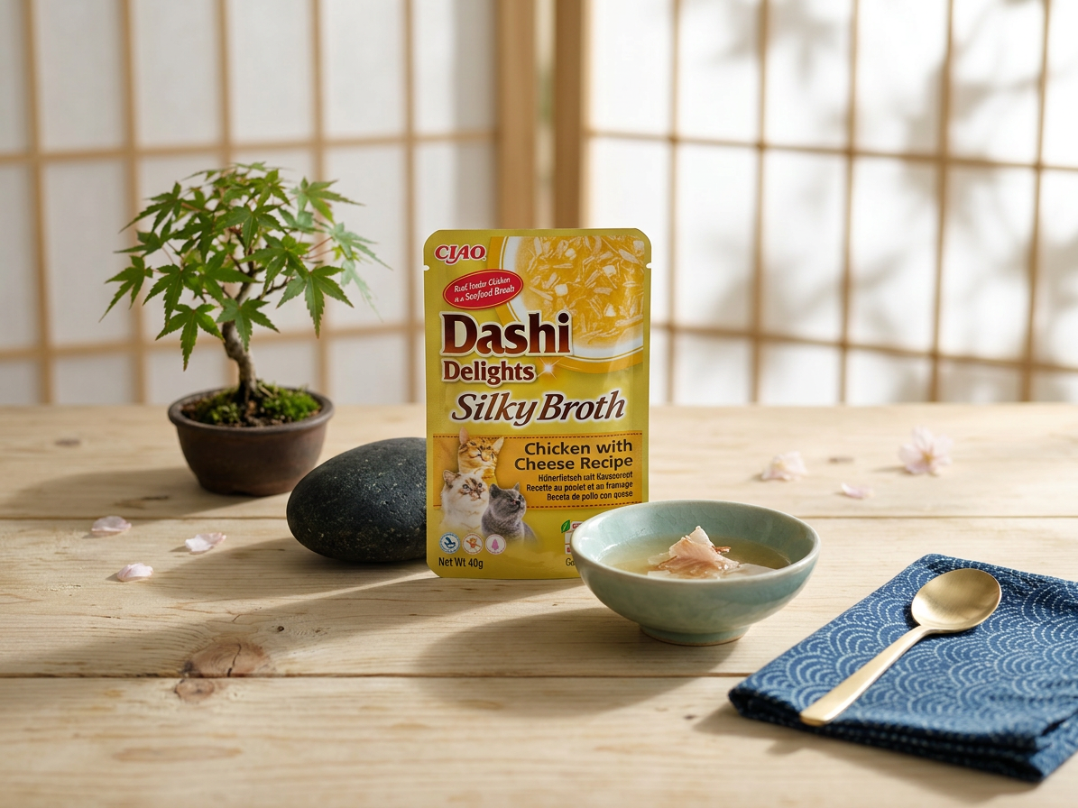 Churu Cat Dashi Delights Silky Broth Chick&Cheese 40g
