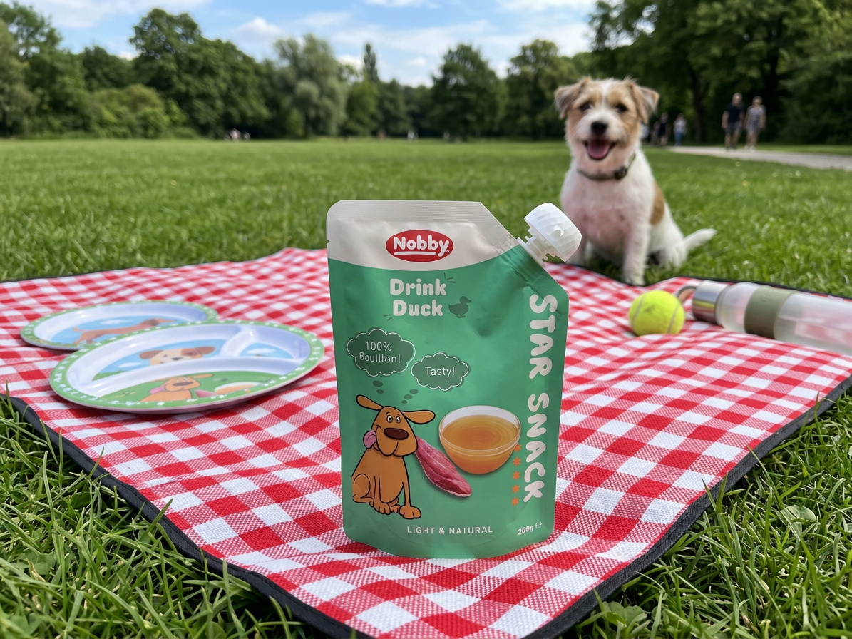 Kapsička pro psy Nobby StarSnack DRINK kachní, cca 200 g