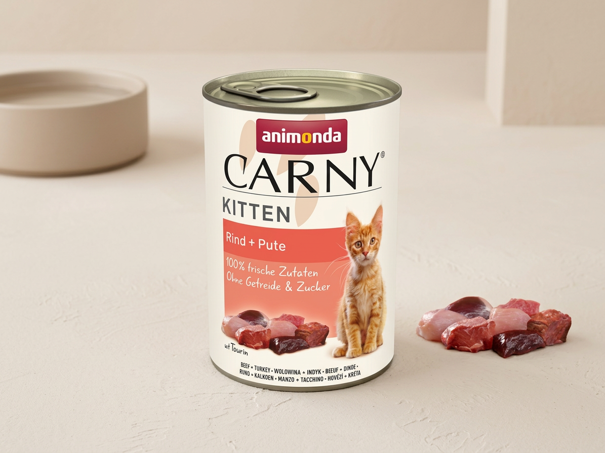 ANIMONDA konzerva CARNY Kitten - hovězí + krůta 400g