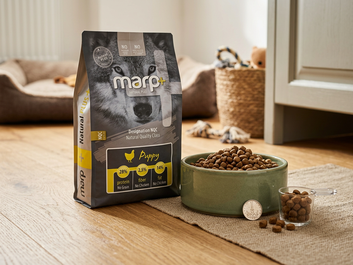 Marp Natural Plus Puppy – kompletní granule pro štěňata 2 kg