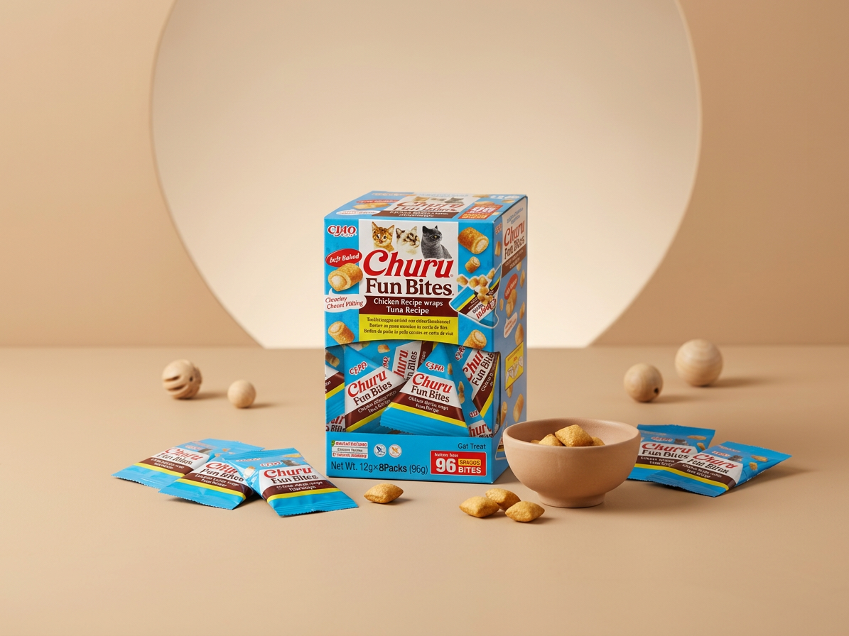 Churu Cat BOX Fun Bites Chicken wraps Tuna 8x12g