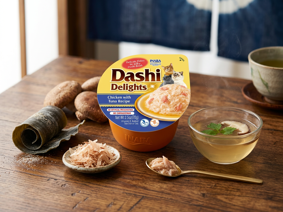 Inaba Dashi Delights kuře s tuňákem – doplňkové krmivo 70 g