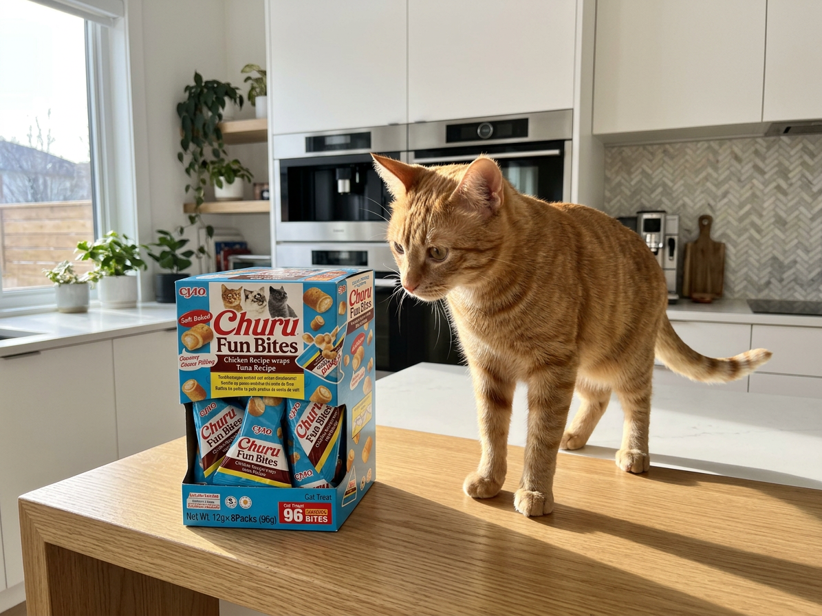 Churu Cat BOX Fun Bites Chicken wraps Tuna 8x12g
