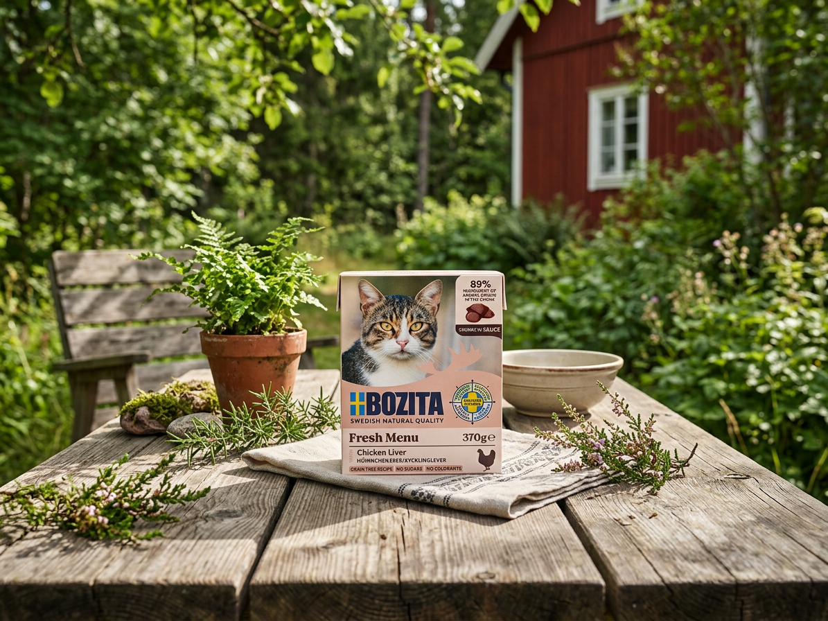 Bozita Cat kousky v omáčce s kuřecími játry, tetrapak 370 g