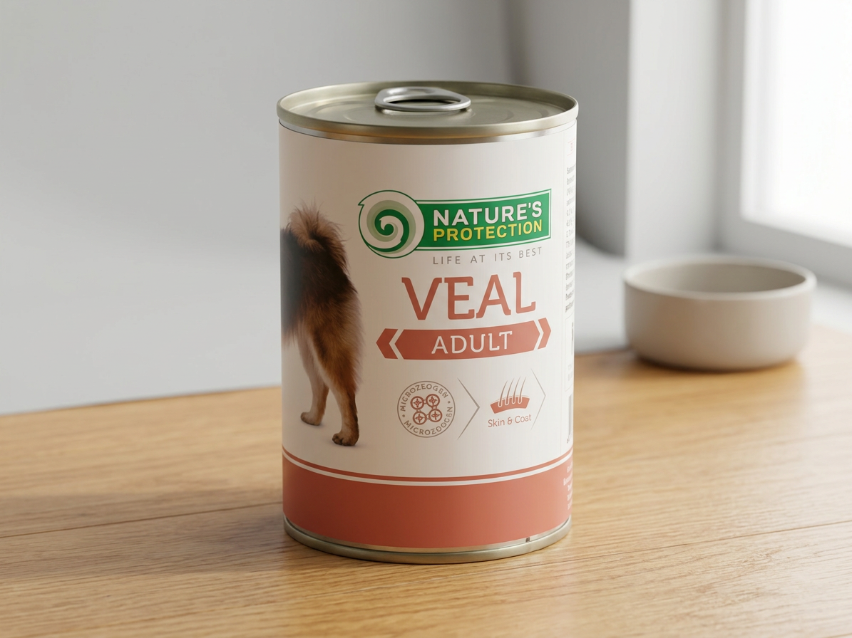 Konzerva pro psy Nature's Protection Dog Adult telecí, 400 g