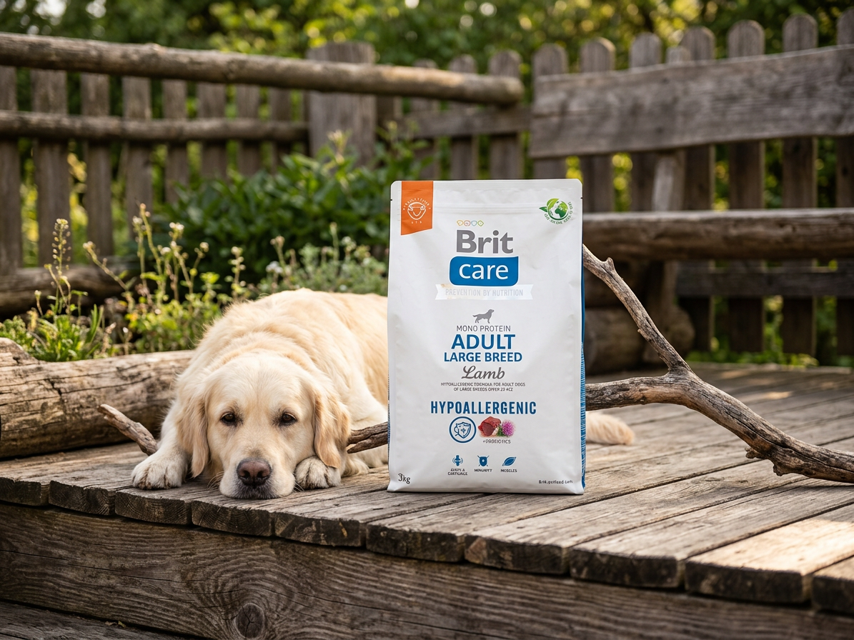 Brit Care Dog Hypoallergenic Adult Large Breed – jehněčí a rýže 3 kg