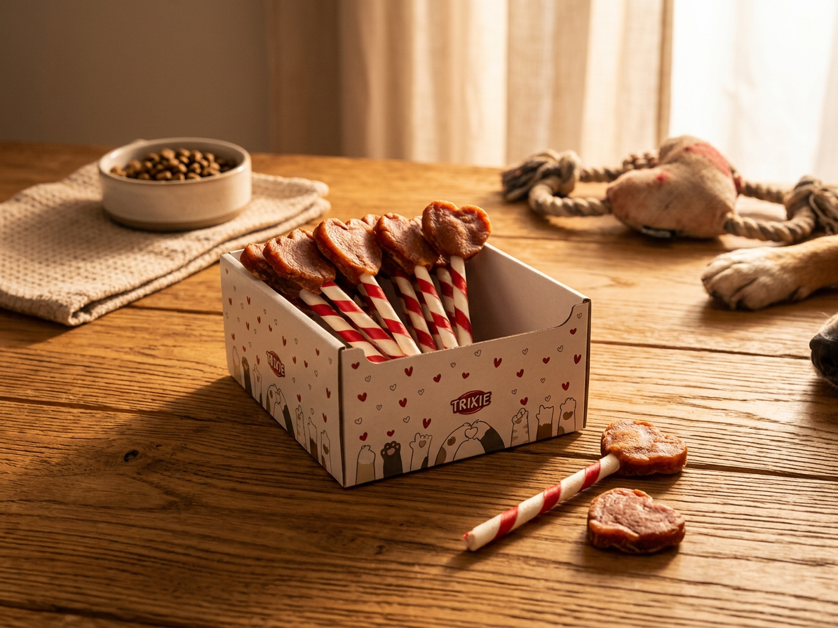 Valentine Heart Lollipop, kuřecí lízátko tvar srdce, 12 cm/15 g [150 ks] - LIMITOVANÁ NABÍDKA