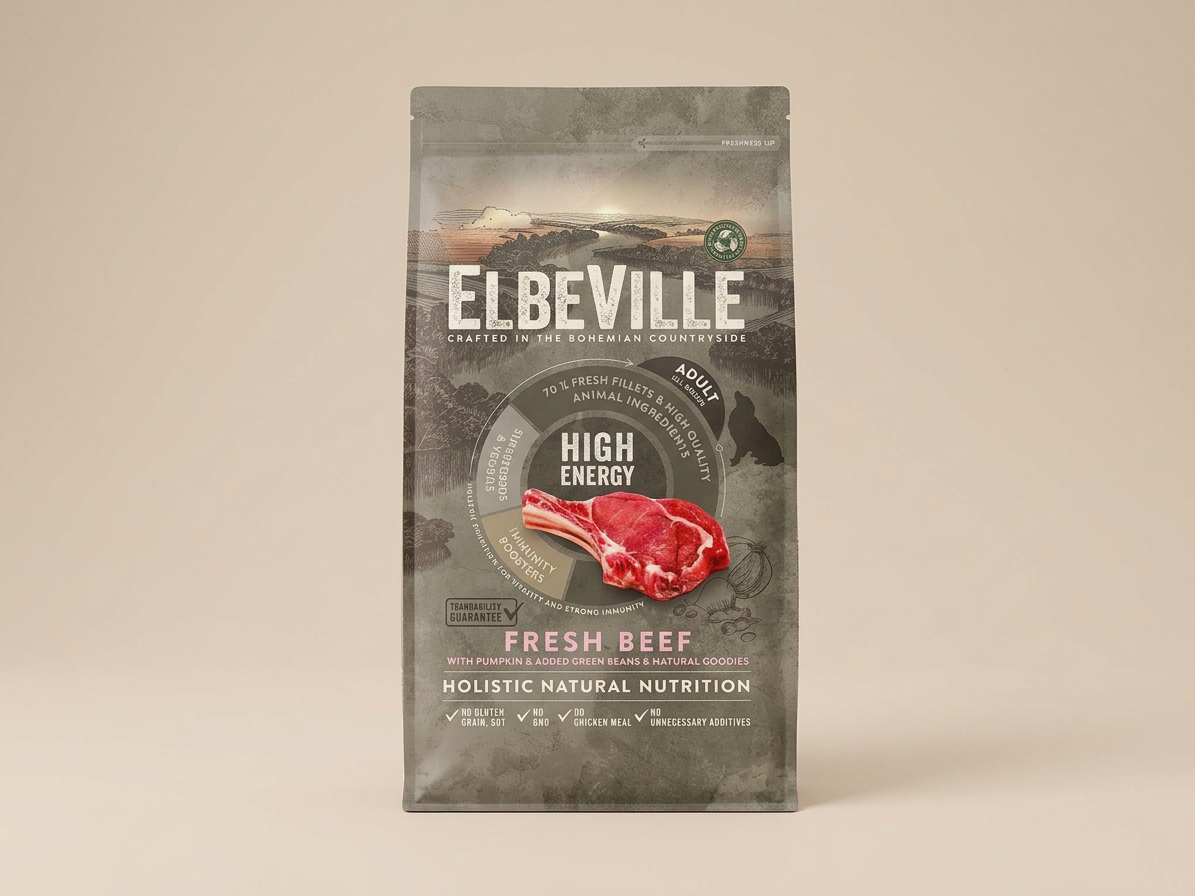 ELBEVILLE Adult All Breeds Fresh Beef High Energy 11,4 kg