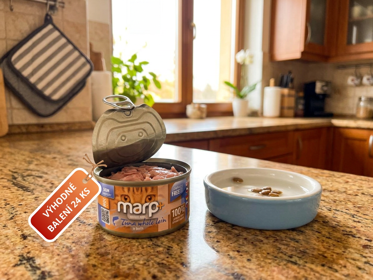 Marp Holistic Plus konzerva pro kočky – Tuňákové filety ve vývaru 24x70g