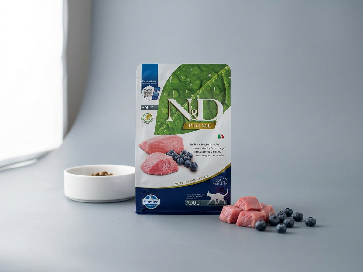 N&D Cat Prime Adult Lamb & Blueberry 0,3 kg