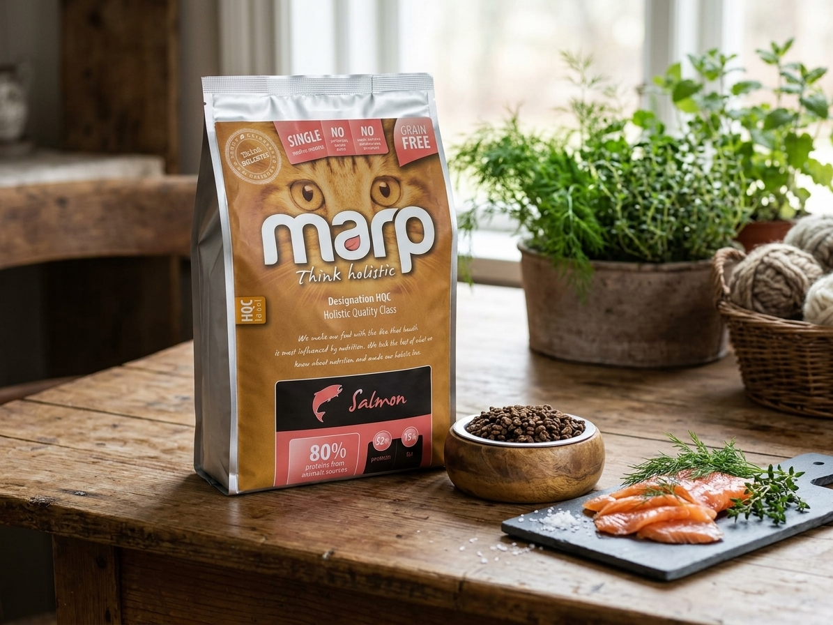 Marp Holistic Salmon CAT lososové granule bez obilovin 2 kg