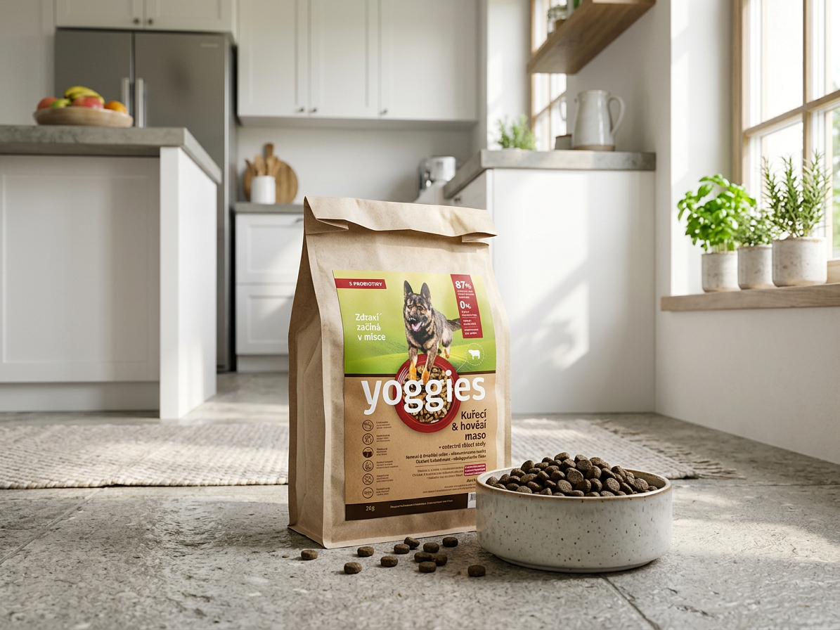Yoggies granule pro psy kuřecí a hovězí, lisované za studena 2 kg