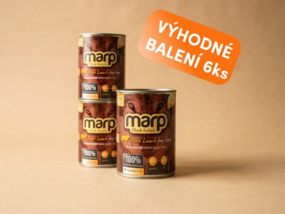 Marp Lamb konzerva pro psy s jehněčím 6x400g